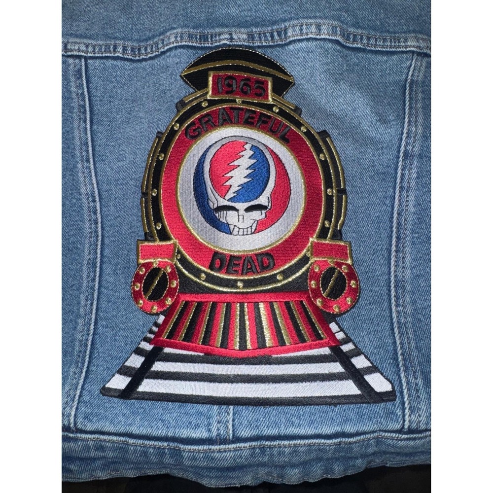Good American Denim Jumpsuit Grateful Dead Patch Women's Size 2 - Picture 2 of 8